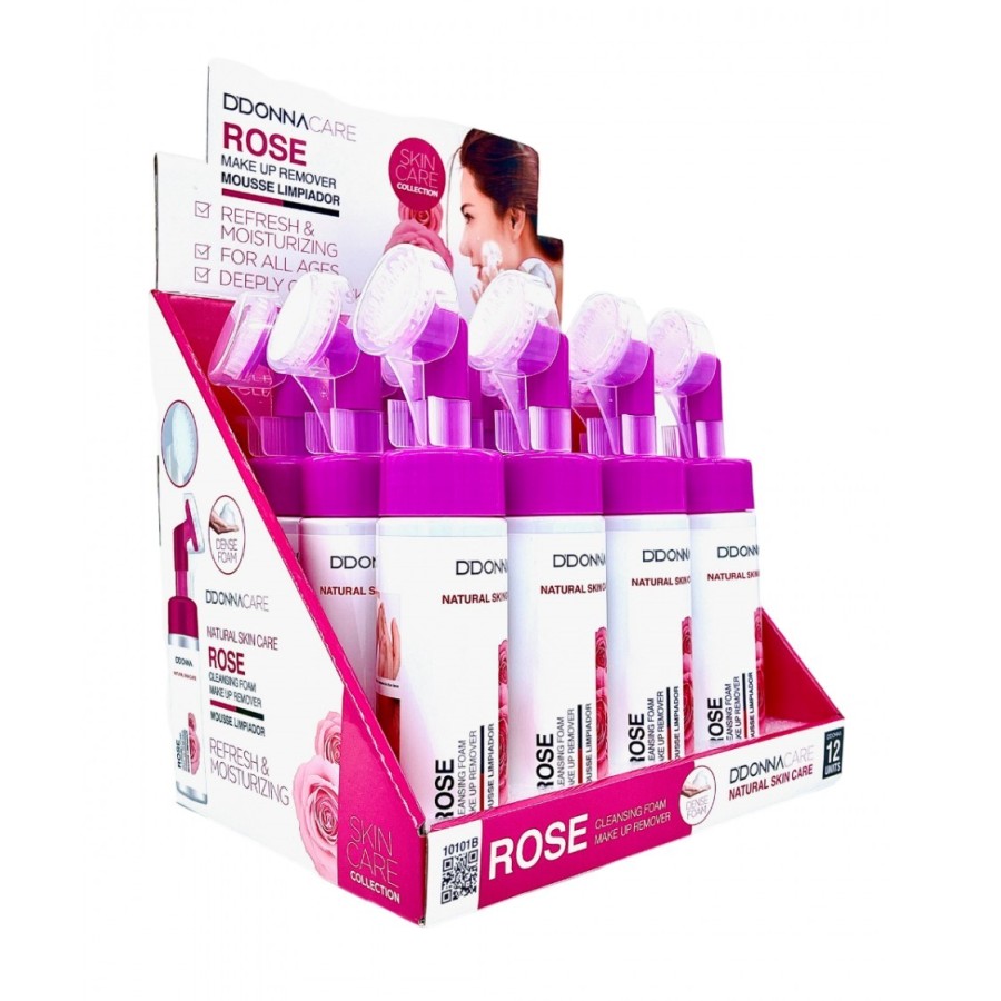 🌸 Schiuma Detergente alla Rosa Canina con Spazzola Massaggiante 🌸